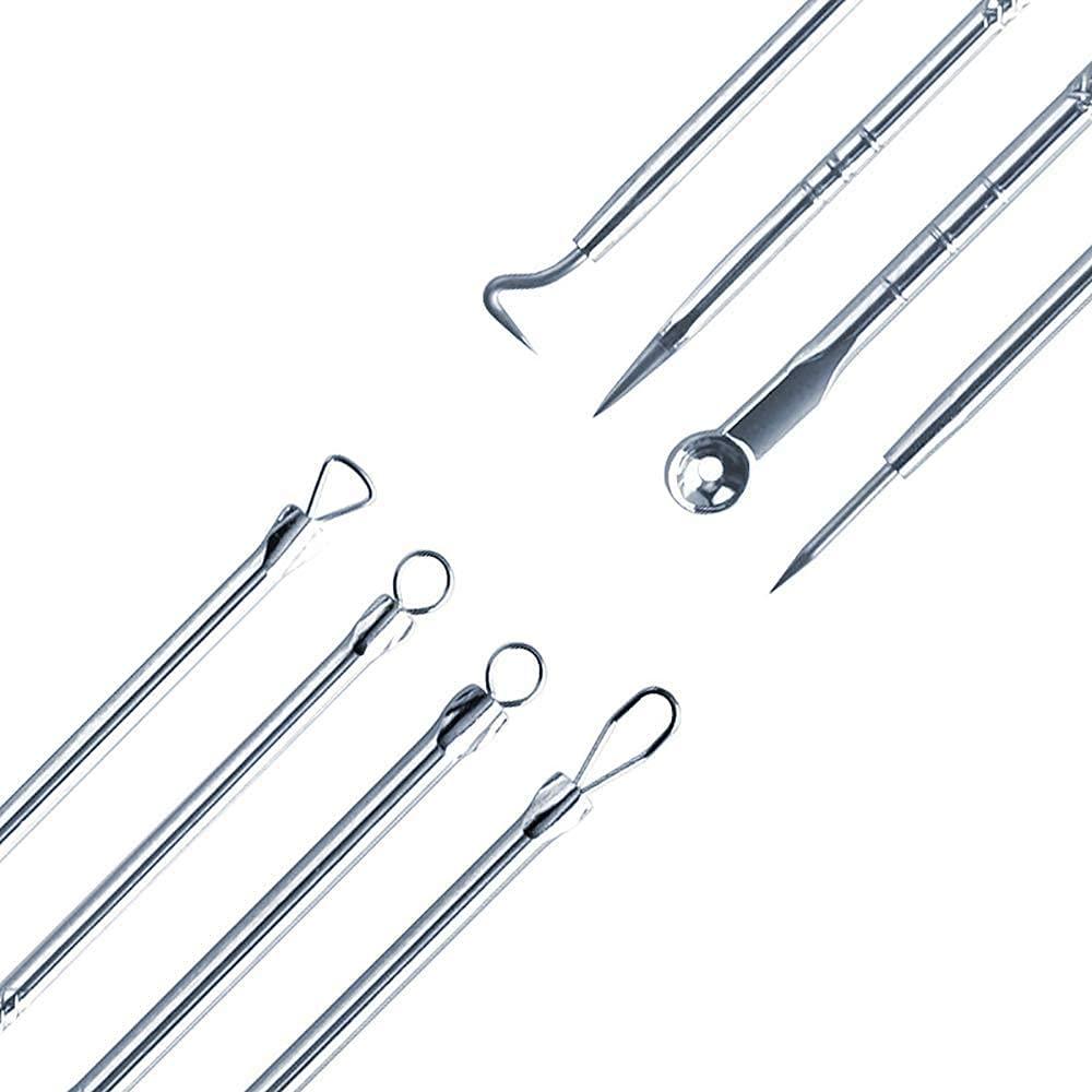 White Stainless Steel Blackhead Remover Needle