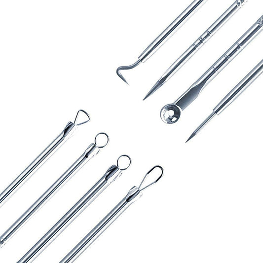 White Stainless Steel Blackhead Remover Needle
