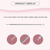White Stainless Steel Blackhead Remover Needle