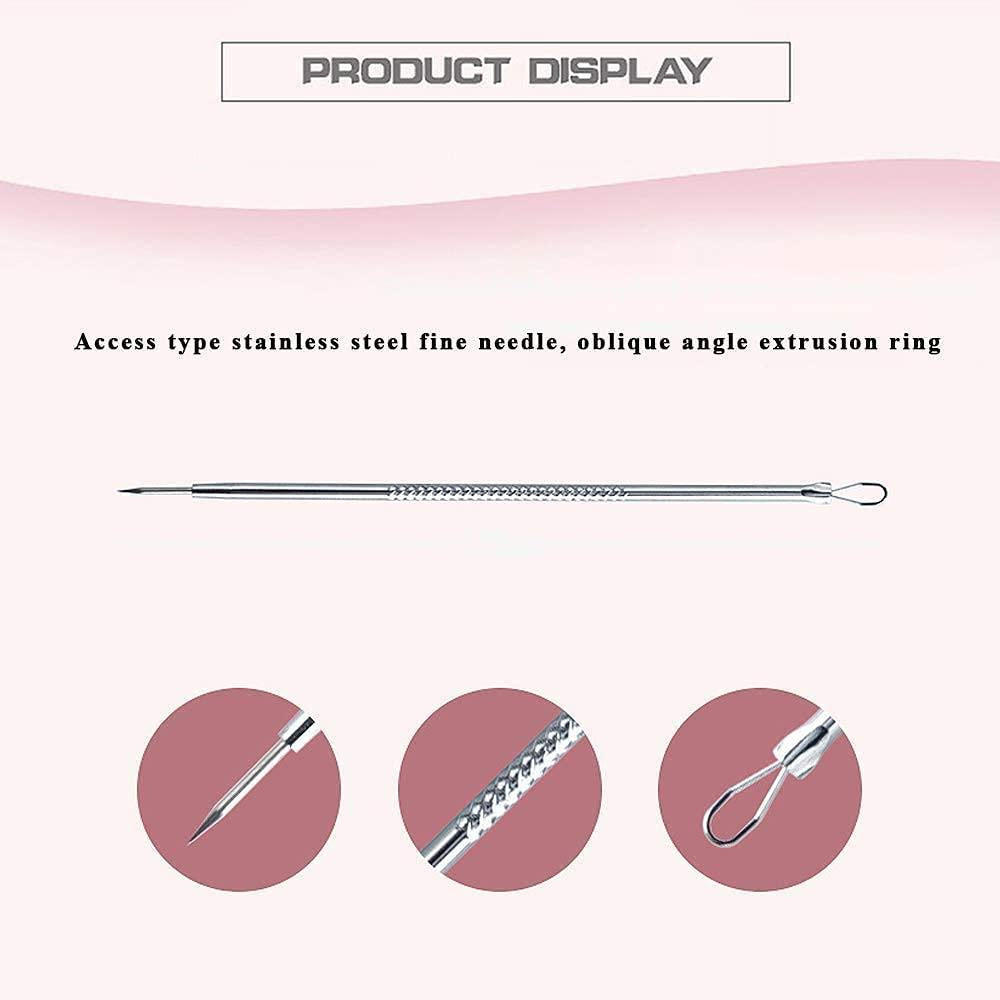 White Stainless Steel Blackhead Remover Needle