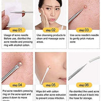White Stainless Steel Blackhead Remover Needle