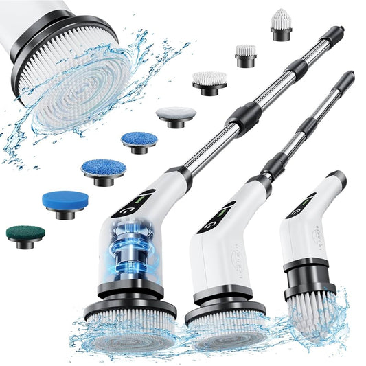 9-in-1 Electric Cleaning Brush – One Tool, Total Clean,scraper