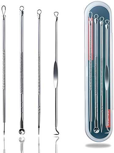 White Stainless Steel Blackhead Remover Needle