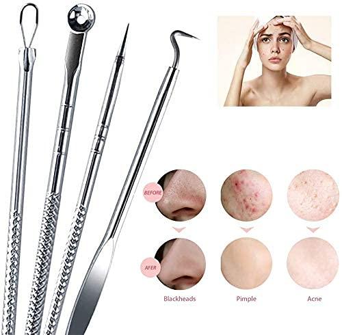 White Stainless Steel Blackhead Remover Needle