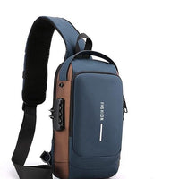 Leather Waterproof Sling Cross Backpack Bag