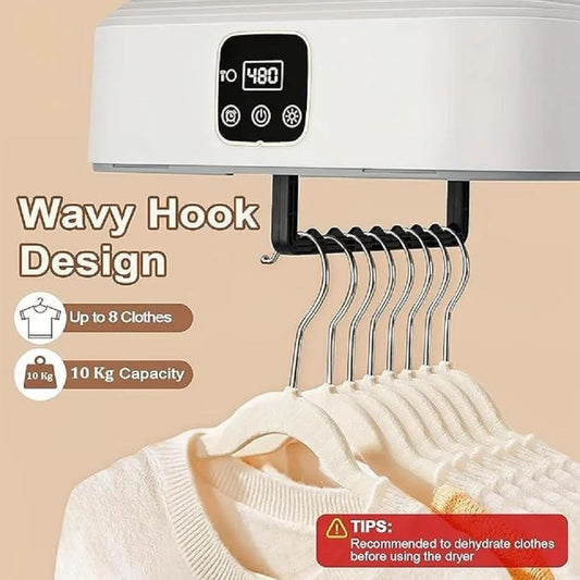 Voltegic Portable Electric Dryer Machine for Clothes-White Electric Cloth Dryer  (White