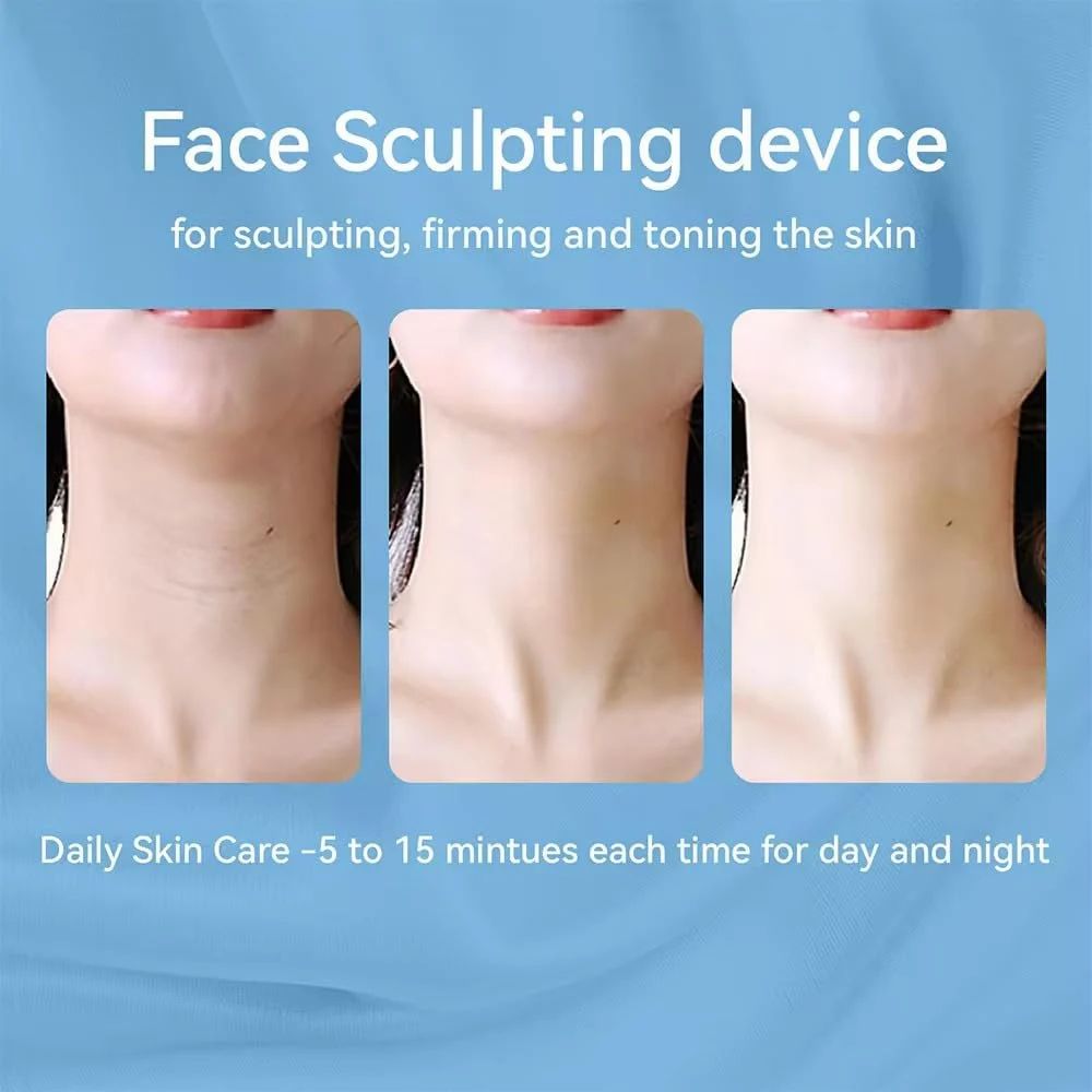 Wrinkle Remover Face Massager with 9 Modes Slimming and Uplift Wand - Eye, Face, Neck Massage
