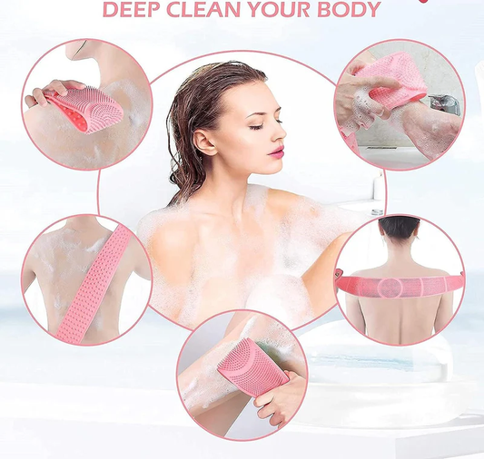 Silicone Scrub & Massage Tool || Silicone back scrubber