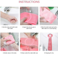 Silicone Scrub & Massage Tool || Silicone back scrubber