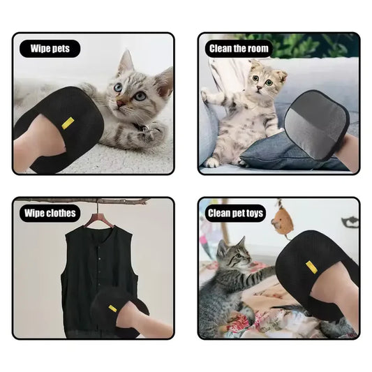 Pet Hair Remover Glove – Reusable Electrostatic Glove for Sofa, Carpet, Bed & Clothes Cleaning