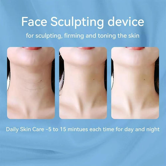 Wrinkle Remover Face Massager with 9 Modes Slimming and Uplift Wand - Eye, Face, Neck Massage