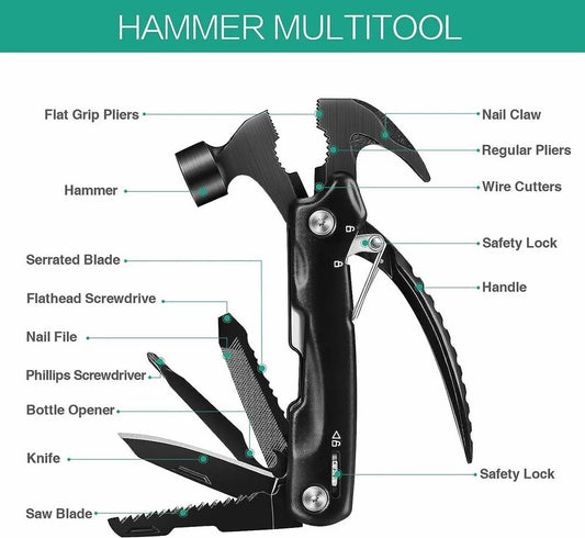 Stainless Steel Multitool Hammer